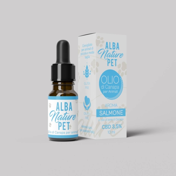 Alba Nature PET CBD - Olio di Canapa 3,5% (Salmone)